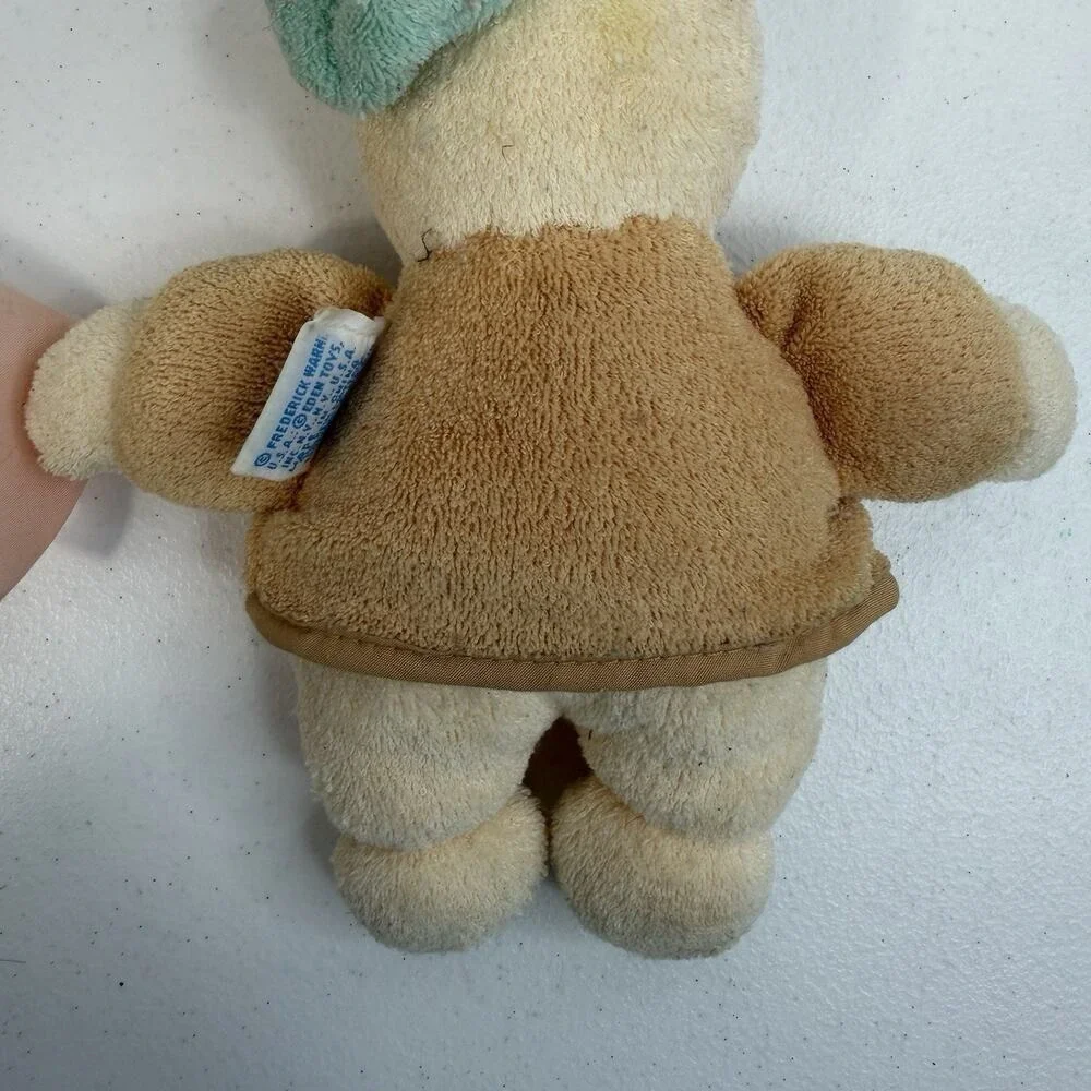 Vintage Eden Frederick Warne Baby Bunny Rabbit Rattle Stuffed‎ Animal Plush